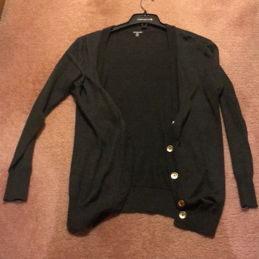 Gray oversized-ish cardigan